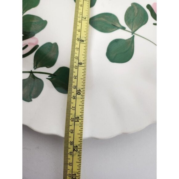 Vintage Southern Potteries by Blue Ridge Rock Rose Serving Platter Round Ceramic - Picture 6 of 6